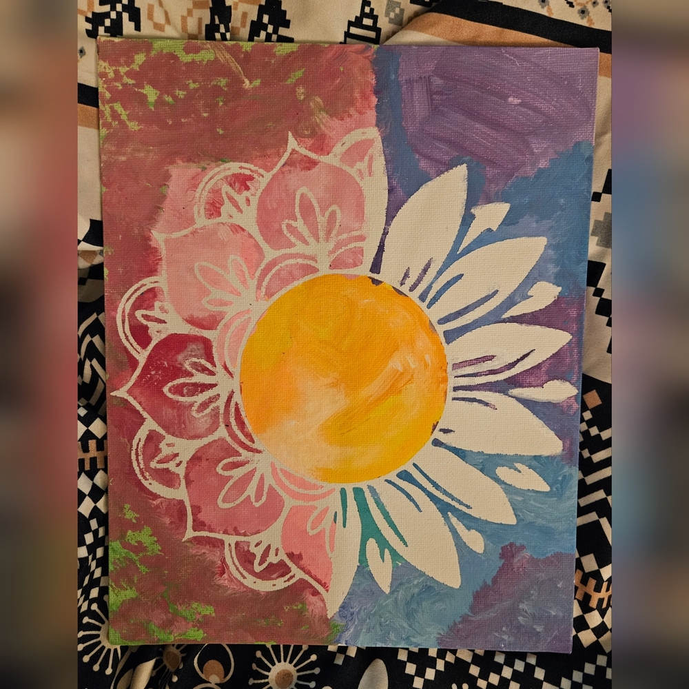Colorful Floral Canvas Art